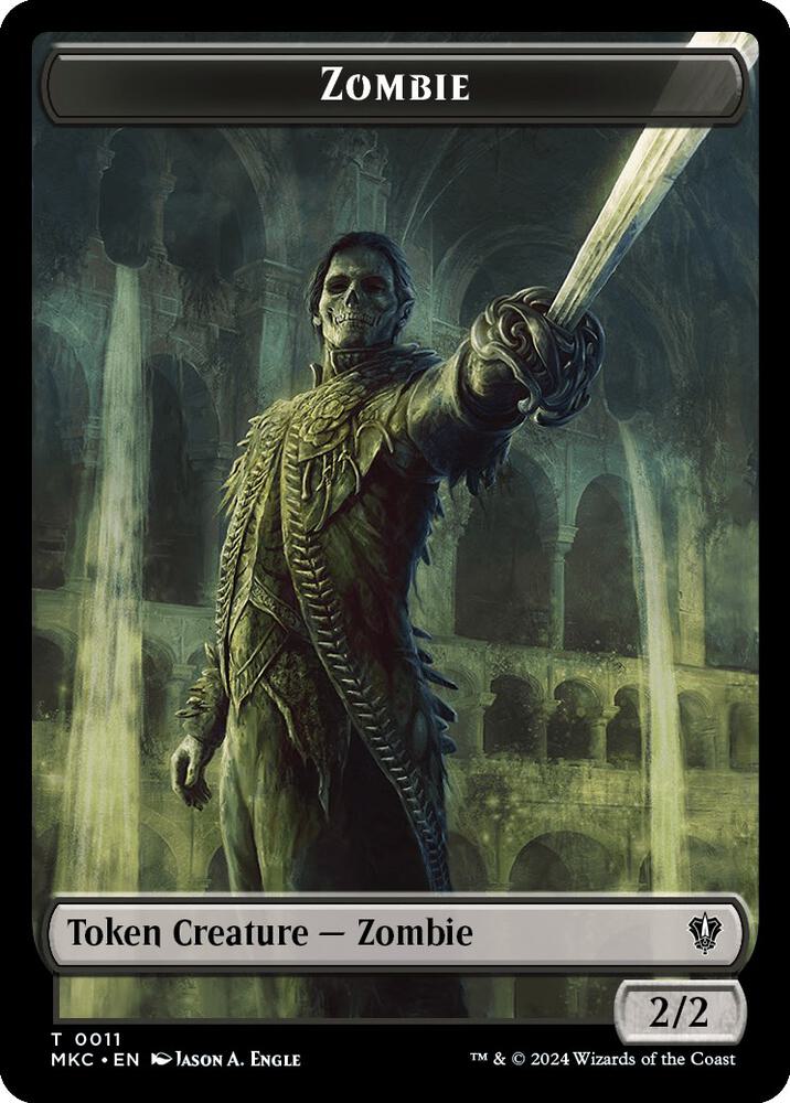Salamander Warrior // Zombie Double-Sided Token (Back)