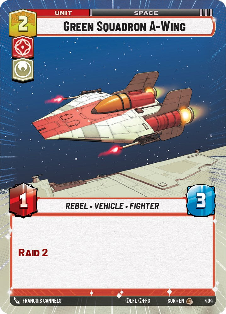 Green Squadron A-Wing (Hyperspace) (404) [Spark of Rebellion]