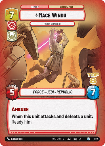 Mace Windu - Party Crasher (2/2) (Top 8) (2/2) [Store Showdown Promos]