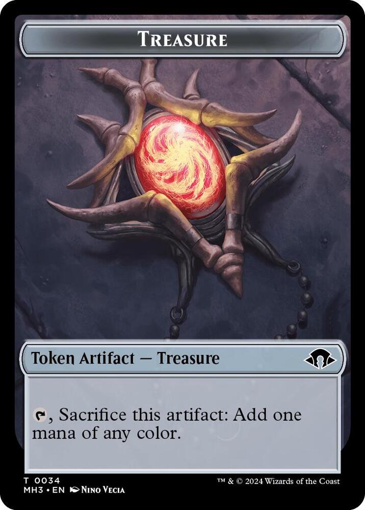 Dragon // Treasure Double-Sided Token (Back)