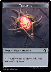 Dragon // Treasure Double-Sided Token (Back)