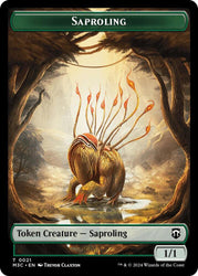 Emblem - Garruk, Apex Predator // Saproling Double-Sided Token (Back)