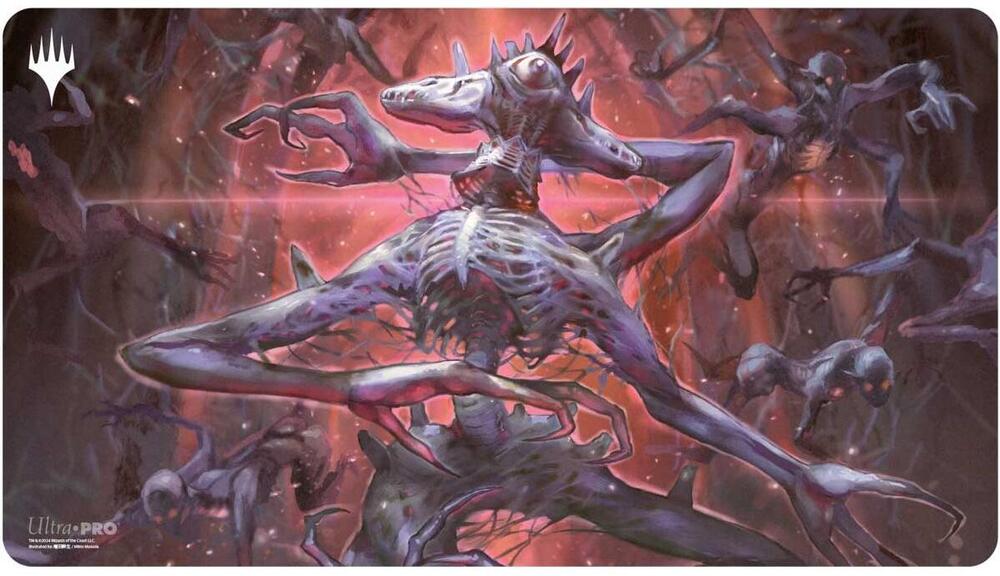 Duskmourn Playmat for Magic: The Gathering - Mythic Cycle Black (Overlord of the Balemurk) - Ultra Pro Playmats
