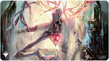 Duskmourn Playmat for Magic: The Gathering - Mythic Cycle White (Overlord of the Mistmoors) - Ultra Pro Playmats