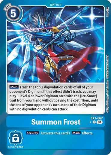 Summon Frost [EX7-067] (Foil) [Digimon LIBERATOR]