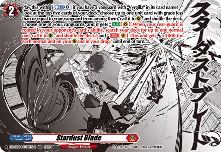 Stardust Blade (Foil) (DZ-SS04/017EN-R) [Special Series Stardust Blade]