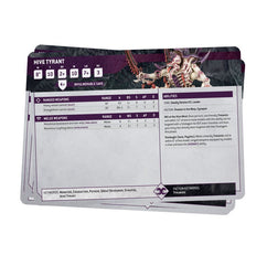 Warhammer 40k - Datasheet Cards - Tyranids