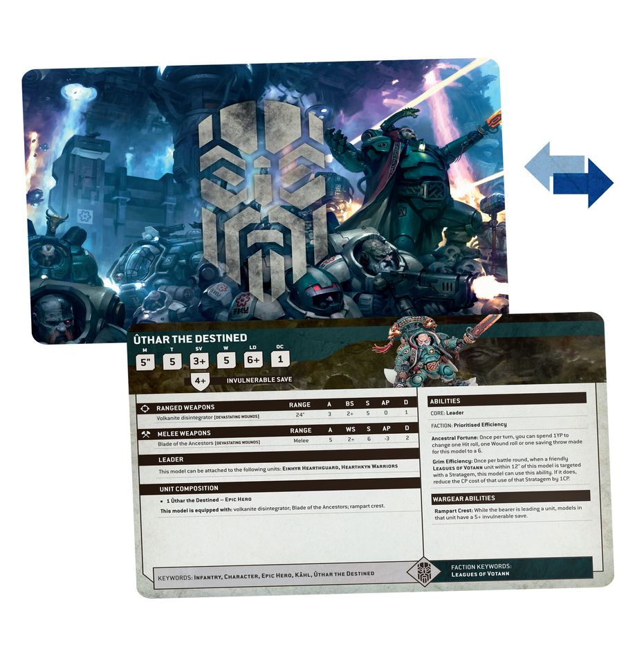 Warhammer 40k: Datasheet Cards - Leagues of Votann (Pre-Order) (Releases 8/23/25)
