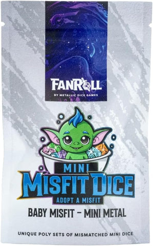 MYSTERY MISFIT: MINI METAL POLYHEDRAL DICE (7CT SET)