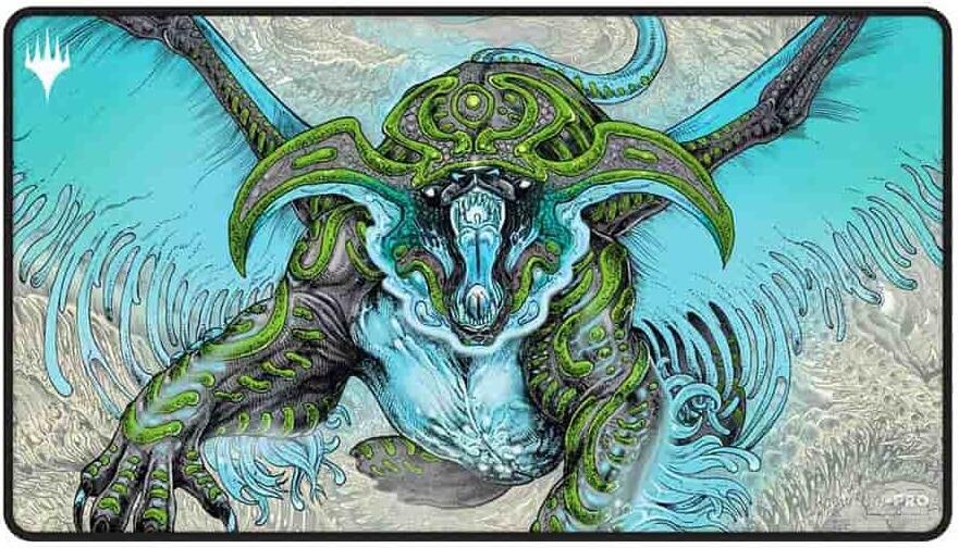 Tarkir: Dragonstorm Black Stitched Playmat for Magic: The Gathering - Temur - Ultra Pro Playmats