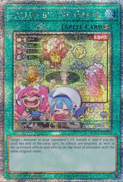 Called by the Grave (New Art) [RA04-EN092] Quarter Century Secret Rare