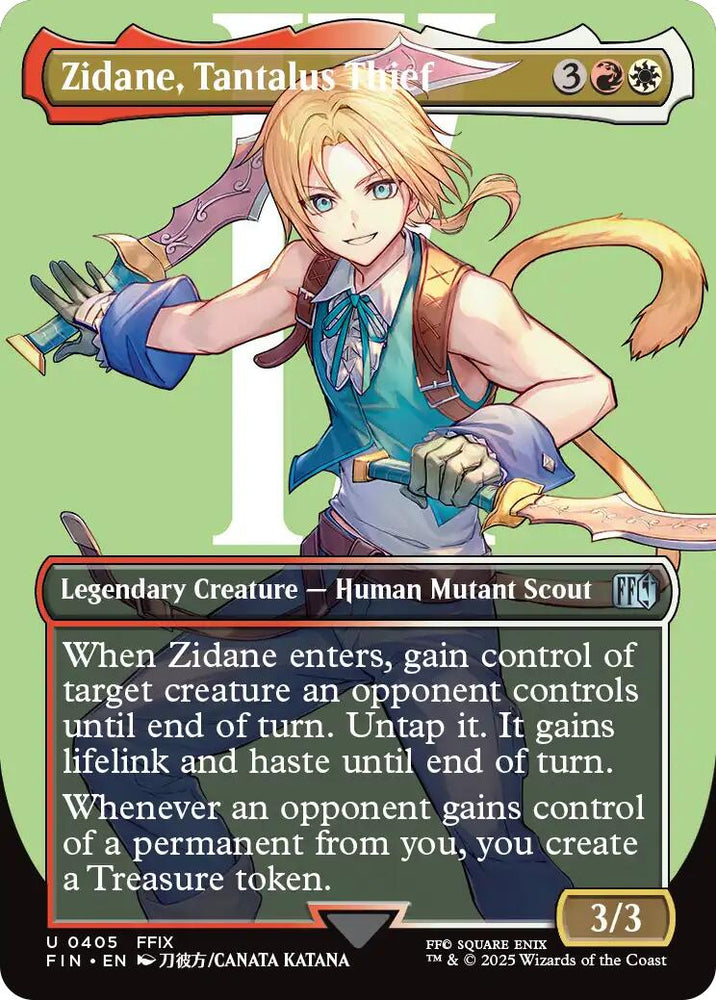 Zidane, Tantalus Thief (Borderless)