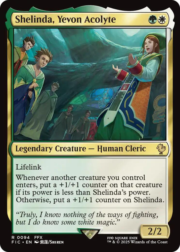 Shelinda, Yevon Acolyte (Surge Foil) [FINAL FANTASY Commander]