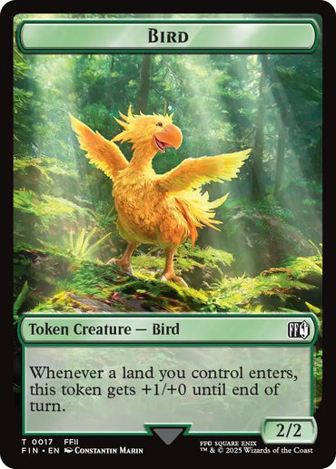 Bird (0017) // Wizard (0015) Double-Sided Token