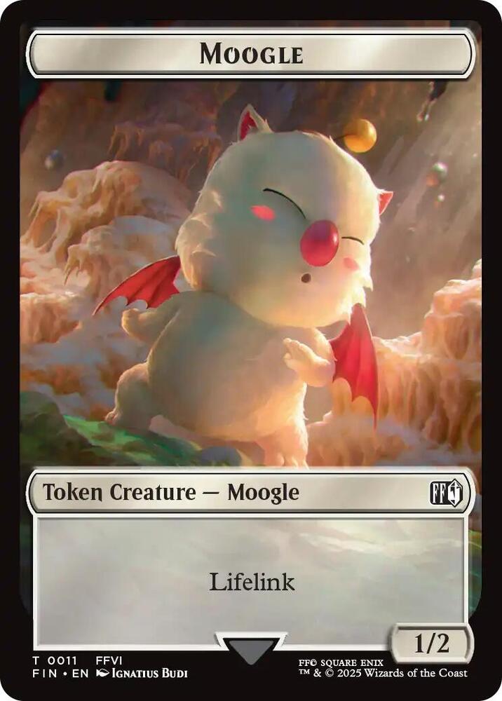 Hero (0004) // Moogle (0011) Double-Sided Token (Back)
