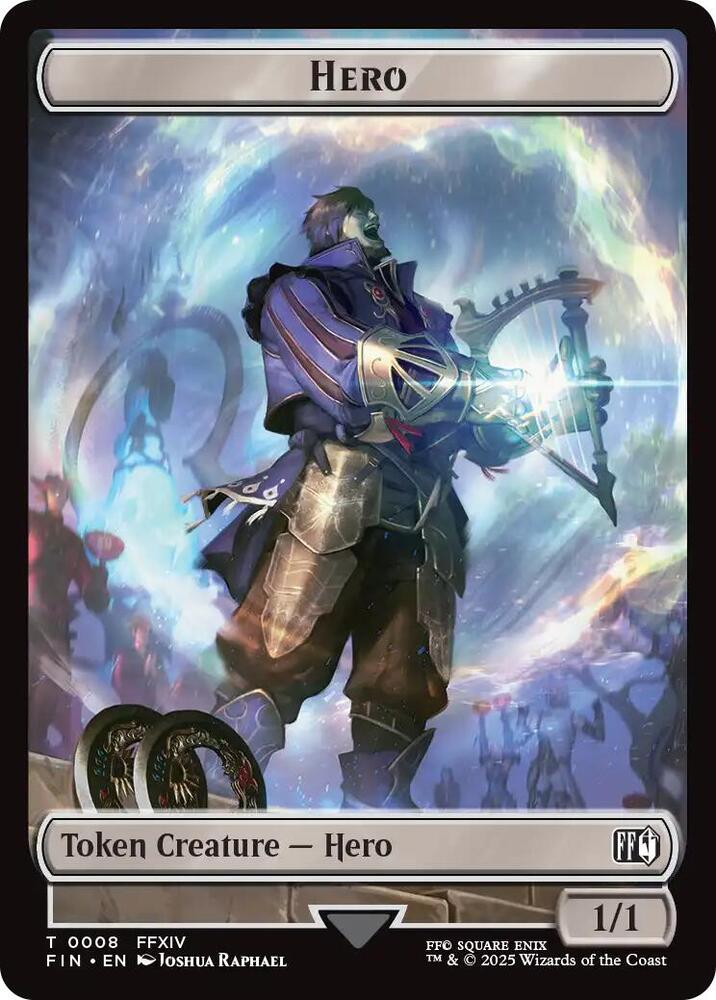 Human Soldier // Hero (0008) Double-Sided Token (Back)