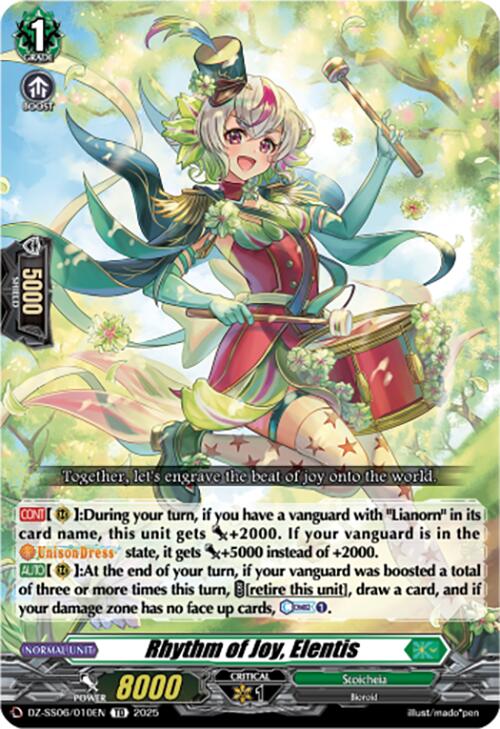Rhythm of Joy, Elentis (DZ-SS06/010EN) [DZ-SS06: Master Deckset -Urara Haneyama-]