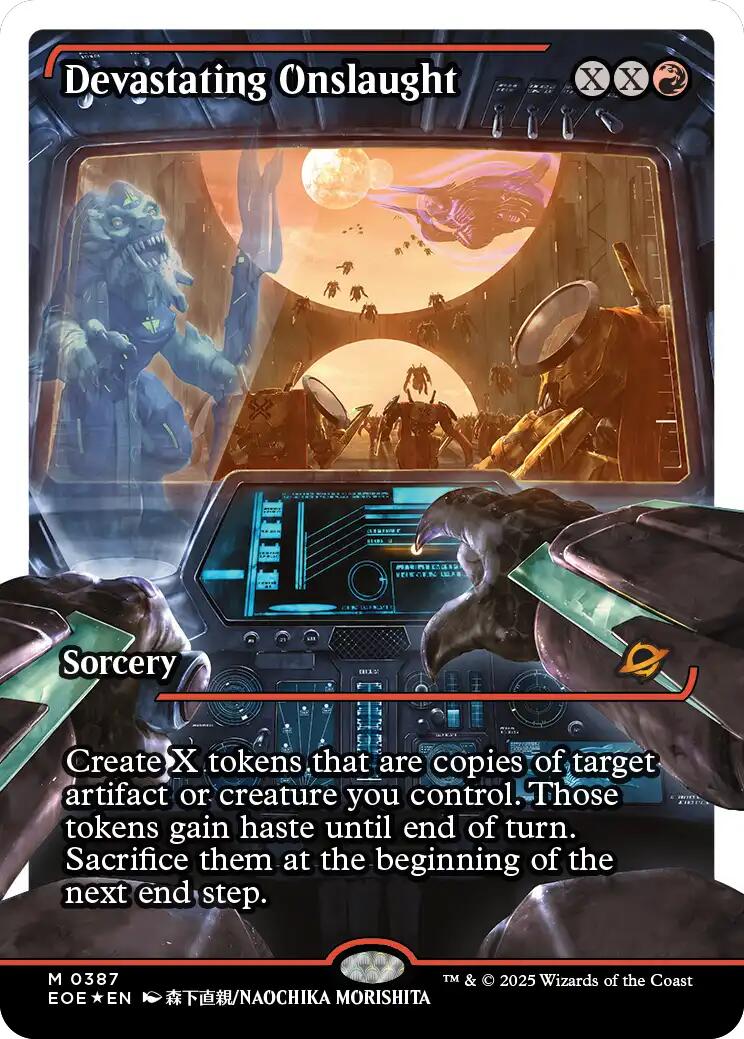 Devastating Onslaught (0387) (Showcase) (Fracture Foil)