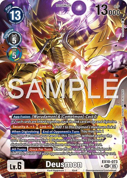 Deusmon [EX10-073] (Alternate Art) [Sinister Order]