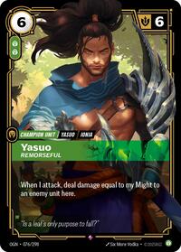 Yasuo, Remorseful