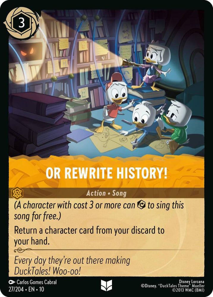 Or Rewrite History!
