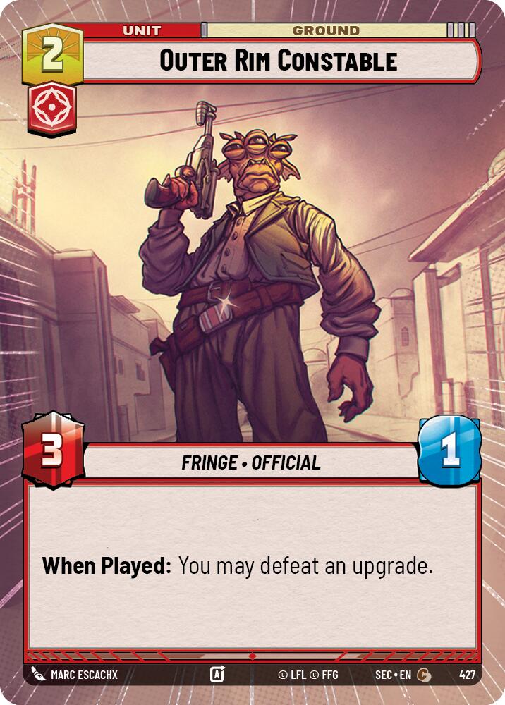 Outer Rim Constable (427) (Hyperspace) (427) [Secrets of Power]