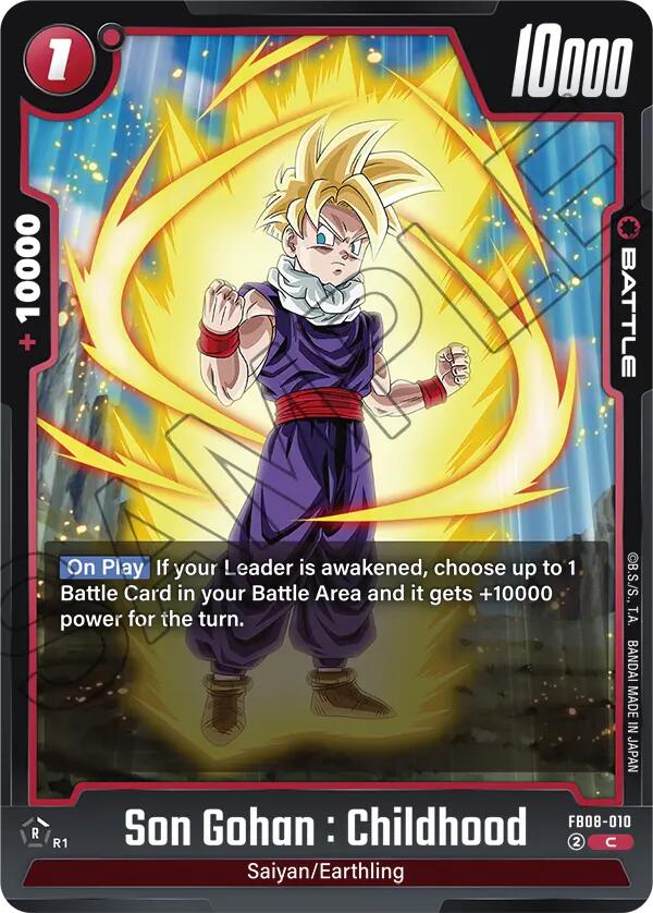 Son Gohan : Childhood (FB08-010) [Saiyan's Pride]