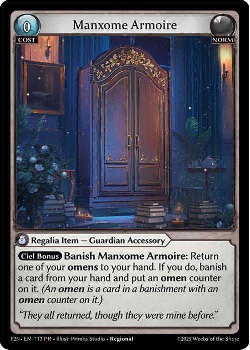 Manxome Armoire (113) [Promotional Cards]
