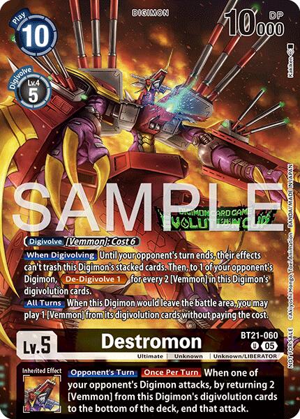 Destromon [BT21-060] (Evolution Cup 2026 Vol. 1 Participant) [World Convergence]