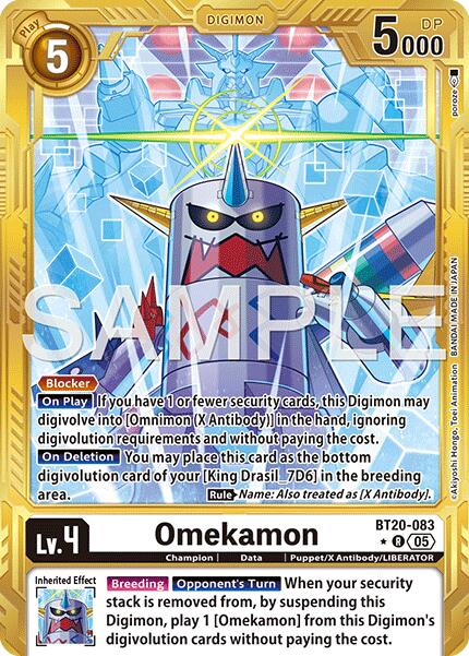 Omekamon [BT20-083] (Gold Border) [Advanced Booster Digimon Generation]