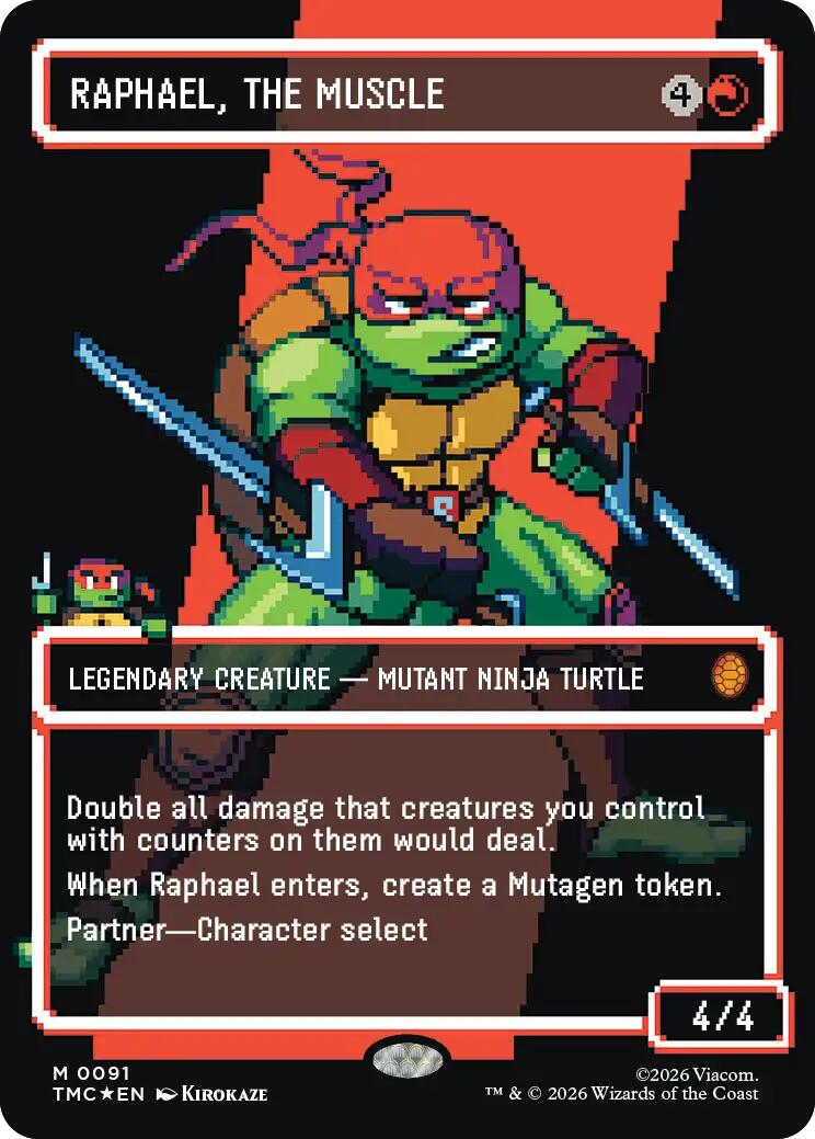 Raphael, the Muscle (0091) (Borderless) (Surge Foil)