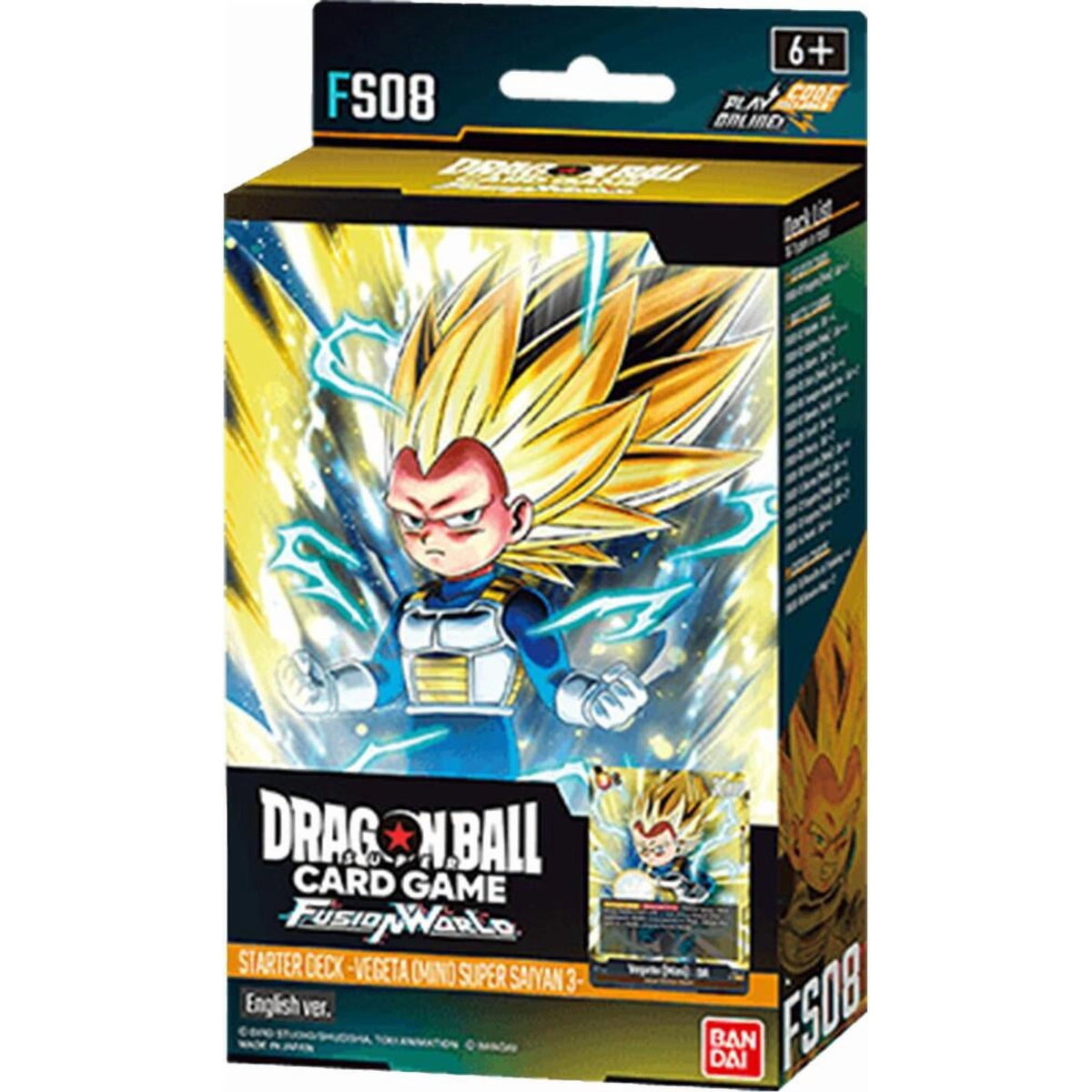 Bandai Namco Dragon Ball Super Tcg: Fusion World Vegeta (Mini) Super Saiyan 3 Starter Deck [fs08]