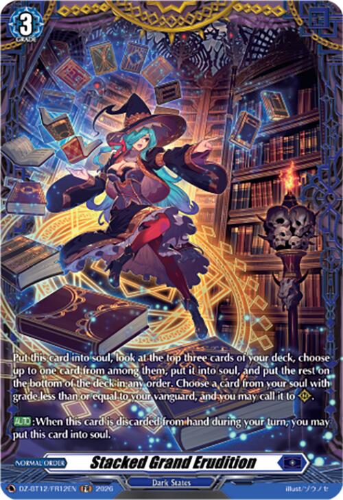 Stacked Grand Erudition (DZ-BT12/FR12EN) [Chasm of Lost Souls]