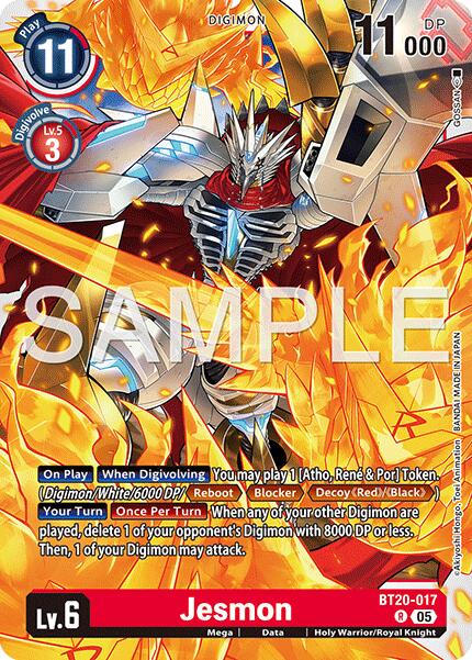 Jesmon [BT20-017] (Reprint) [Advanced Booster Digimon Generation]
