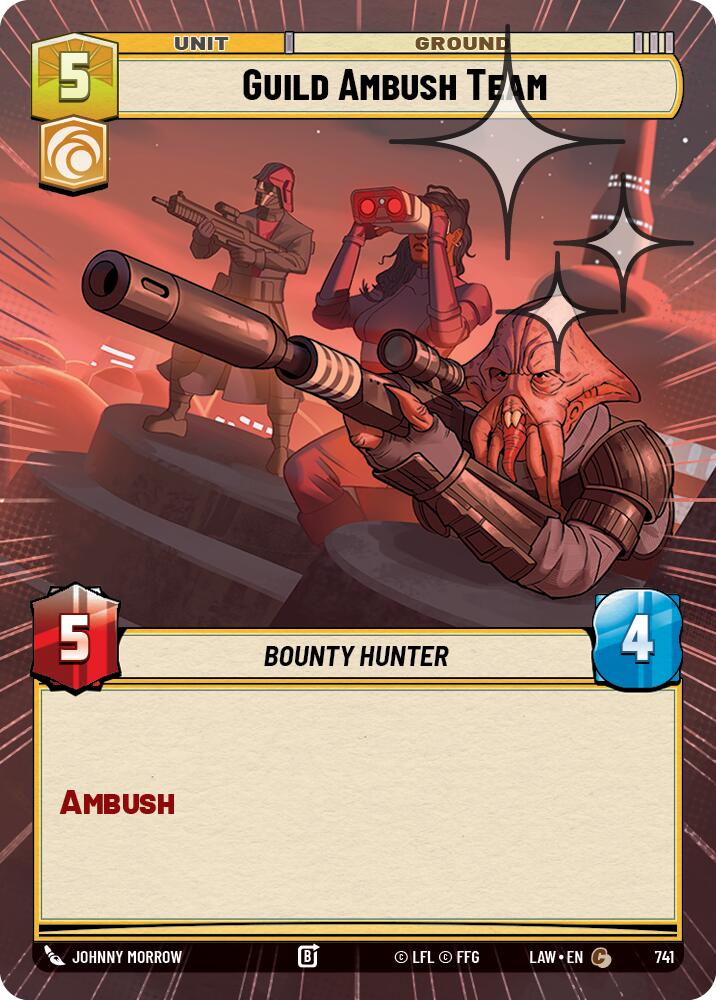 Guild Ambush Team (741) (Hyperspace Foil) (741) [A Lawless Time]