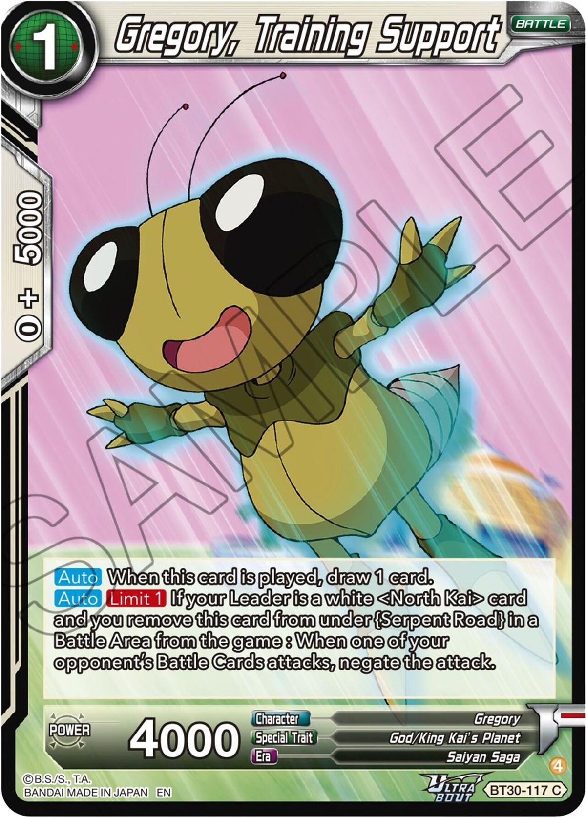 Gregory, Training Support (BT30-117) [Three Glorious Fighters]