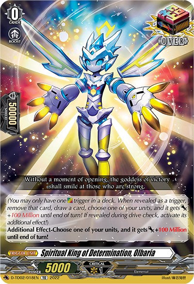 Spiritual King of Determination, Olbaria (D-TD02/018EN) [Michiru Hazama -Demonic Jewel Dragon of the Four Flames-]
