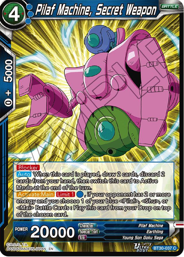 Pilaf Machine, Secret Weapon (BT30-037) [Three Glorious Fighters]