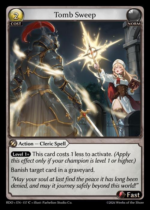 Tomb Sweep (Curio Foil) (157) [Radiant Origins]