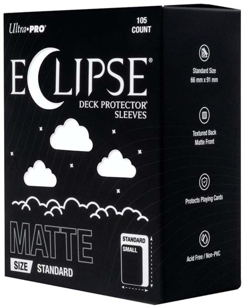 Eclipse Standard Matte Deck Protector Sleeves - Arctic White (105-Pack)