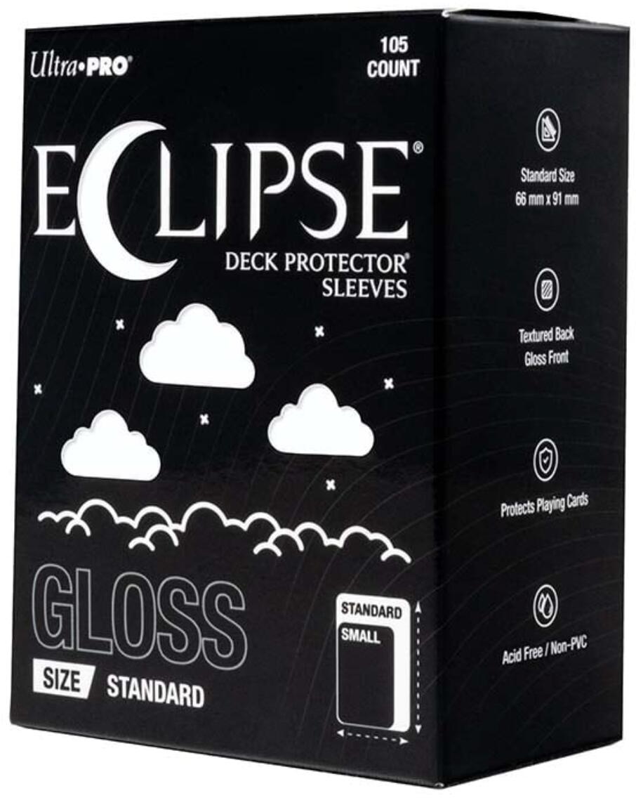 Eclipse Standard Gloss Deck Protector Sleeves - Arctic White (105-Pack)
