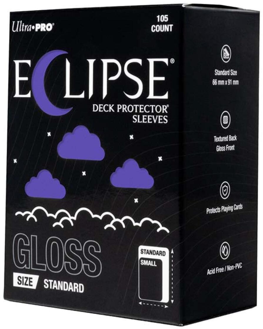 Eclipse Standard Gloss Deck Protector Sleeves - Royal Purple (105-Pack)