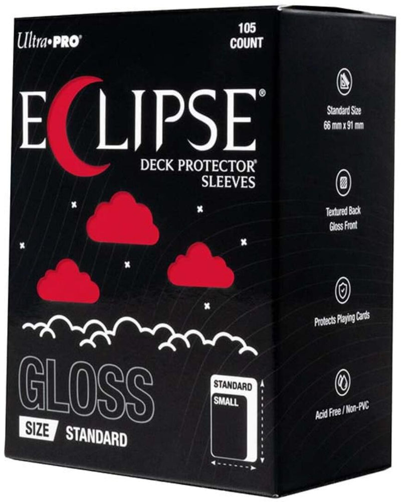 Eclipse Standard Gloss Deck Protector Sleeves - Apple Red (105-Pack)