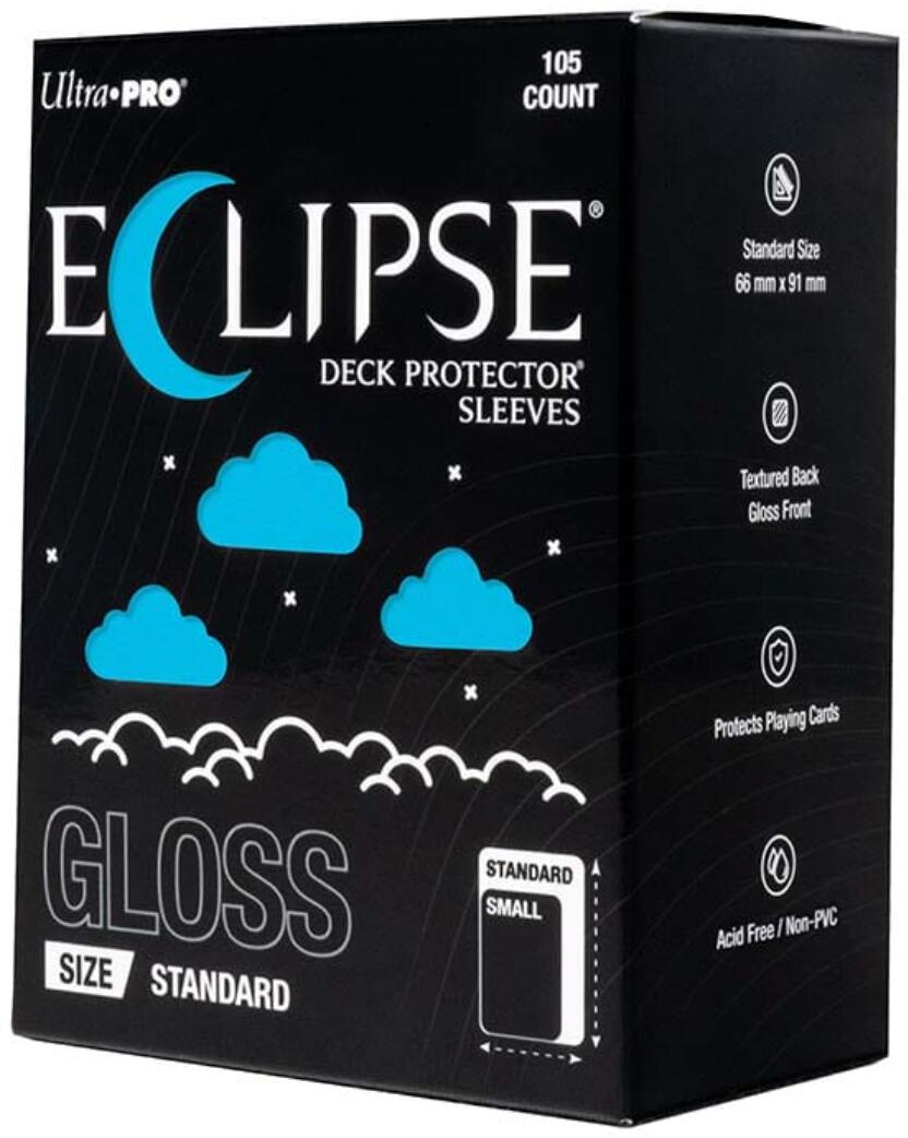 Eclipse Standard Gloss Deck Protector Sleeves - Sky Blue (105-Pack)