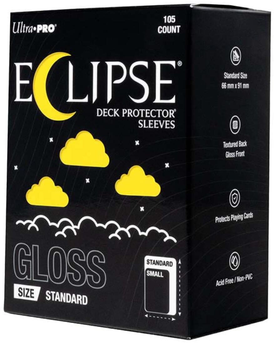 Eclipse Standard Gloss Deck Protector Sleeves - Lemon Yellow (105-Pack)