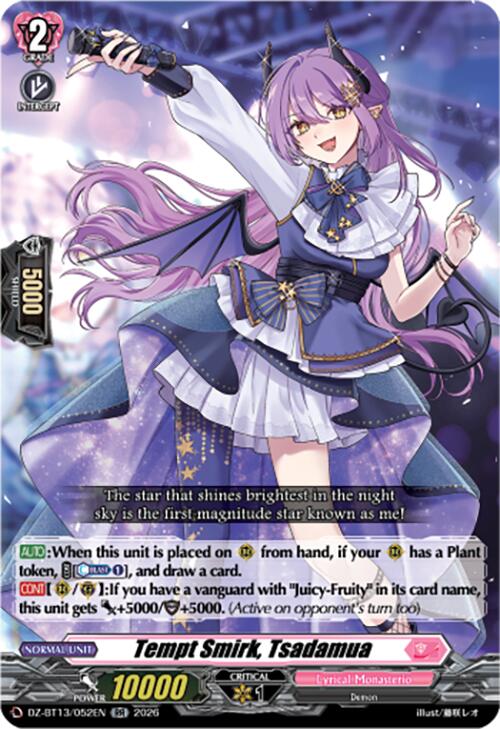 Tempt Smirk, Tsadamua (DZ-BT13/052EN) [Parallactic Clash]