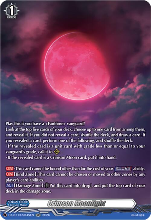 Crimson Moonlight (DZ-BT13/SR45EN) [Parallactic Clash]