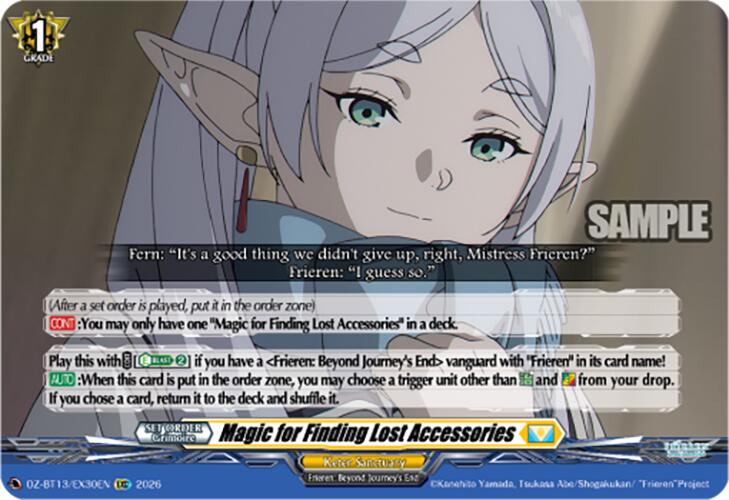 Magic for Finding Lost Accessories (DZ-BT13/EX30EN) [Parallactic Clash]