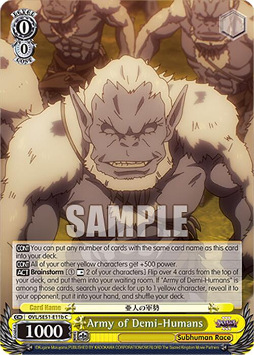 Army of Demi-Humans (OVL/SE51-E11b C) [Nazarick: Tomb of the Undead Vol.3 Extra Booster]