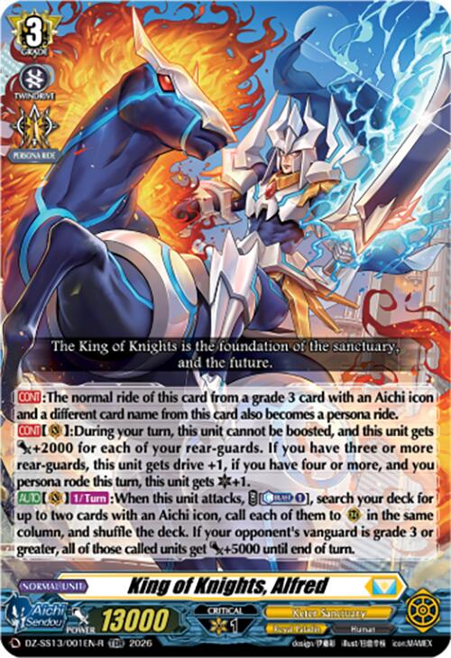 King of Knights, Alfred (TDR) (DZ-SS13/001EN-R) [Blaster Blade Start Deck]